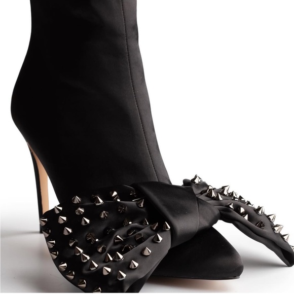 Bow Statement Boots by Pink Elephant - Picture 2 of 10